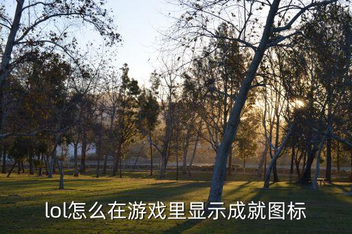 lol怎么在游戏里显示成就图标