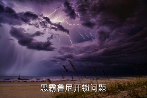 恶霸鲁尼开锁问题