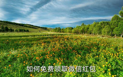 如何免费领取微信红包