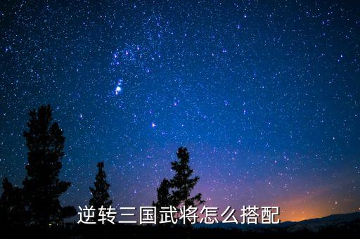 逆转三国武将怎么搭配