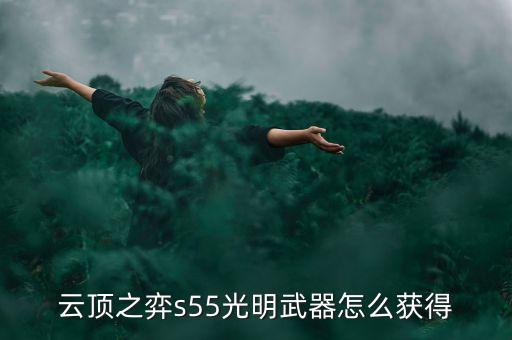 云顶之弈s55光明武器怎么获得