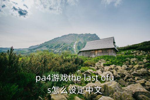 pa4游戏the last ofus怎么设定中文