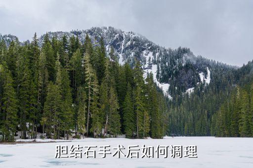 胆结石手术后如何调理