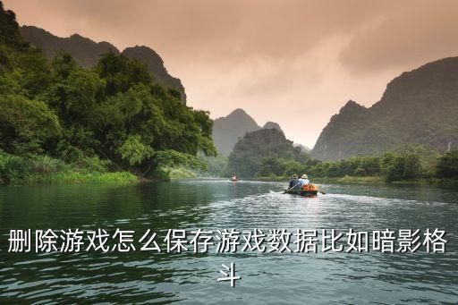 删除游戏怎么保存游戏数据比如暗影格斗