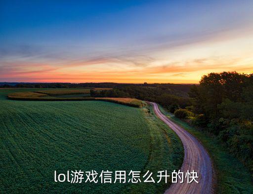 英雄联盟信誉分怎么最快恢复手游，被封号以后怎么提升英雄联盟游戏信用星级