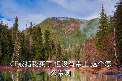 cf手游怎么安装戒指，穿越火线枪战王者戒指怎么换位