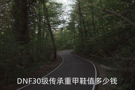 DNF30级传承重甲鞋值多少钱