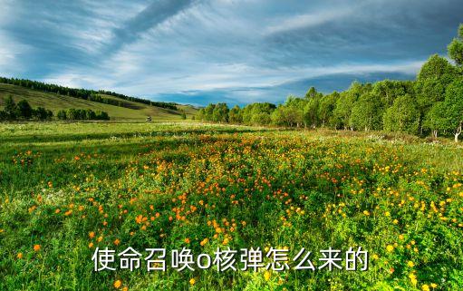使命召唤o核弹怎么来的