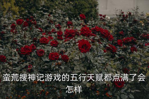 蛮荒搜神记游戏的五行天赋都点满了会怎样