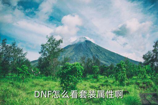 DNF怎么看套装属性啊