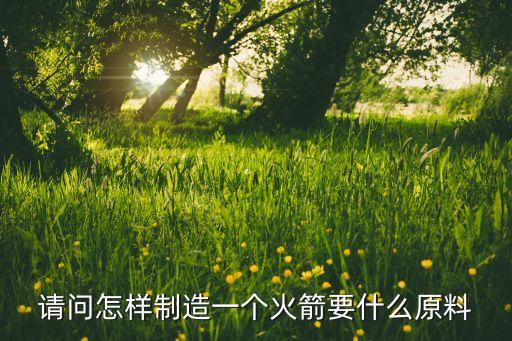 请问怎样制造一个火箭要什么原料