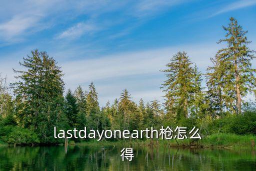 lastdayonearth枪怎么得