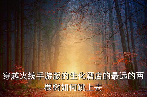 穿越火线手游版的生化酒店的最远的两棵树如何跳上去
