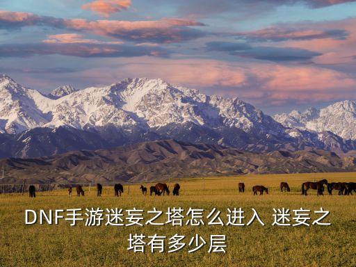 DNF手游迷妄之塔怎么进入 迷妄之塔有多少层