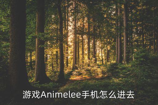 游戏Animelee手机怎么进去