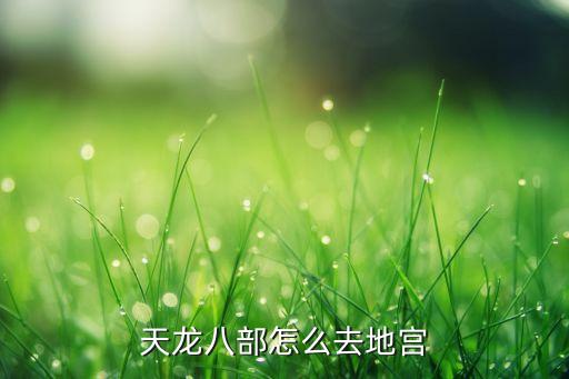 天龙八部怎么去地宫