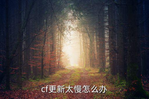 cf手游更新下载慢怎么办，cf更新太慢怎么办