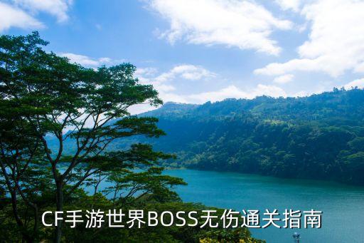 CF手游世界BOSS无伤通关指南