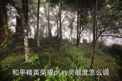 和平精英荣耀play灵敏度怎么调