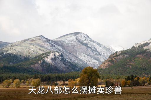 天龙八部怎么摆摊卖珍兽