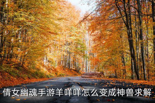倩女幽魂手游羊咩咩怎么变成神兽求解