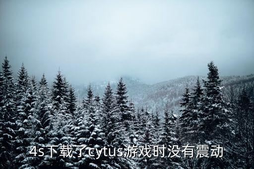 使命召唤手游怎么没有振动，4s下载了cytus游戏时没有震动