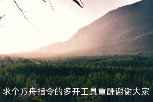 求个方舟指令的多开工具重酬谢谢大家