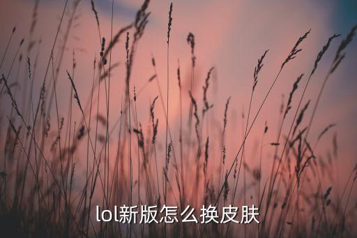 lol新版怎么换皮肤