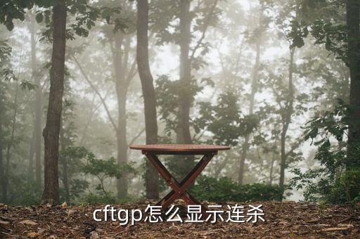 cftgp怎么显示连杀