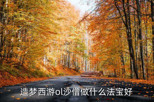造梦西游ol沙僧做什么法宝好