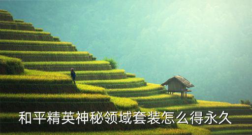 和平精英手游怎么获得套装，和平精英神秘领域套装怎么得永久