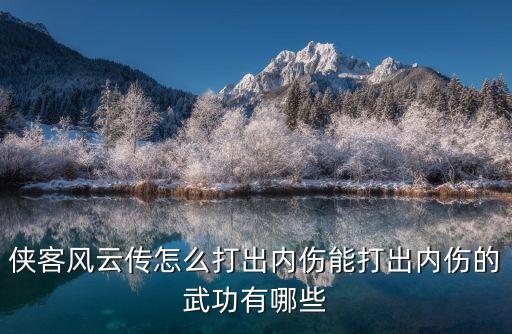 侠客风云传怎么打出内伤能打出内伤的武功有哪些