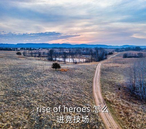 rise of heroes 怎么进竞技场