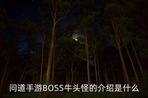 问道手游BOSS牛头怪的介绍是什么