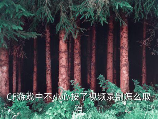cf手游屏幕录制怎么关，cf游戏里 为什么一按F5就自动录制视屏 怎么设置掉