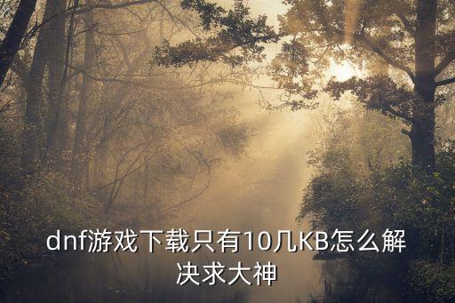 dnf手游510002怎么解决，dnf游戏下载只有10几KB怎么解决求大神