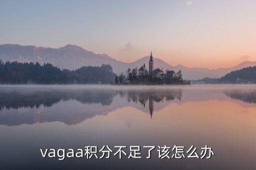 vagaa积分不足了该怎么办