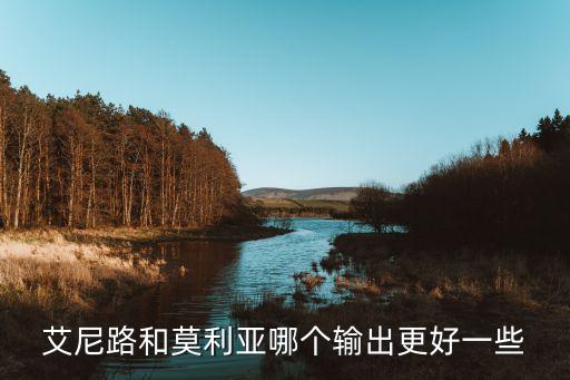 艾尼路和莫利亚哪个输出更好一些