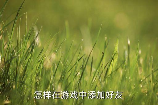 黑月手游安卓怎么加好友，加游戏好友怎么加啊