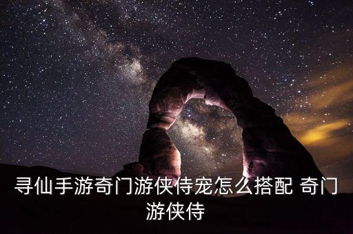 寻仙手游奇门游侠侍宠怎么搭配 奇门游侠侍
