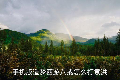 手机版造梦西游八戒怎么打袁洪