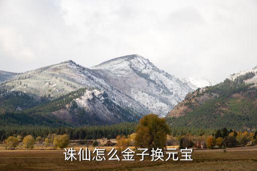 诛仙怎么金子换元宝