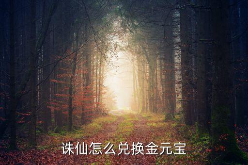 诛仙手游怎么换元宝，诛仙怎么金子换元宝