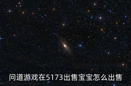 问道游戏在5173出售宝宝怎么出售