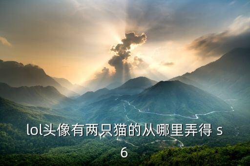 手游英雄联盟猫咪头像怎么获得，lol头像有两只猫的从哪里弄得 s6