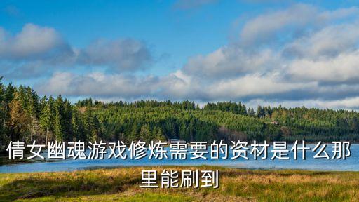 倩女幽魂游戏修炼需要的资材是什么那里能刷到