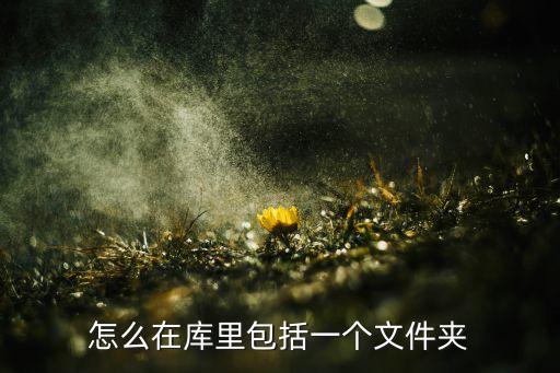 怎么在库里包括一个文件夹