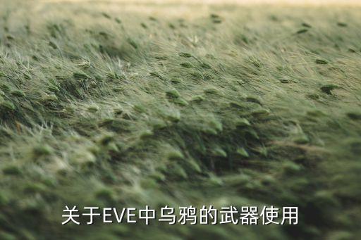 关于EVE中乌鸦的武器使用