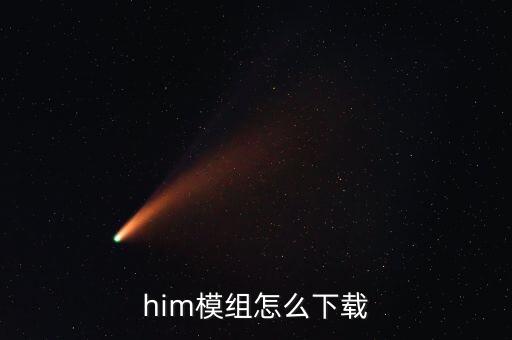 him模组怎么下载