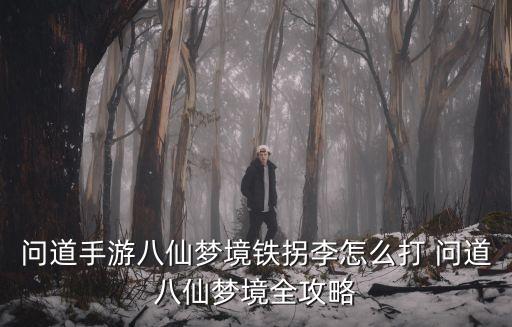 问道手游八仙噩梦第五关怎么打，问道手游张果老的八仙梦境怎么容易打